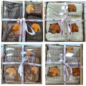 Kapibaros dizaino rankšluosčių rinkinys (3 vnt.)